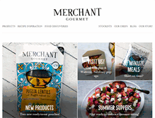 Tablet Screenshot of merchant-gourmet.com